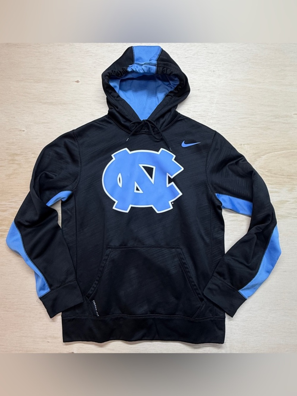 Nike Men North Carolina Tar Heels Hoodie Sweatshirt Size Small Black Blue